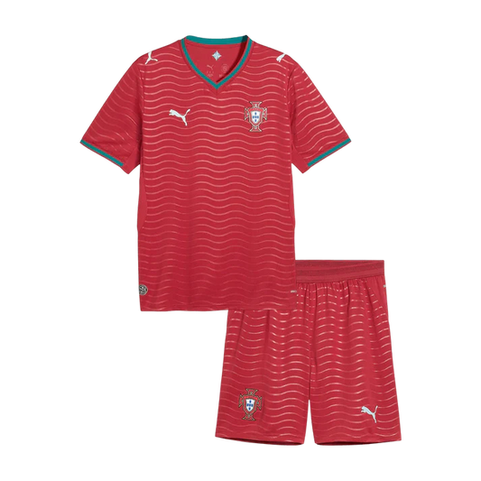 Maillot Enfant Portugal Domicile — Rouge