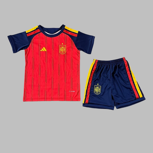 Kids' Spain Home Jersey — Red