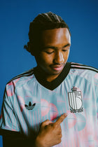 Belgium Away Jersey — White-Pink