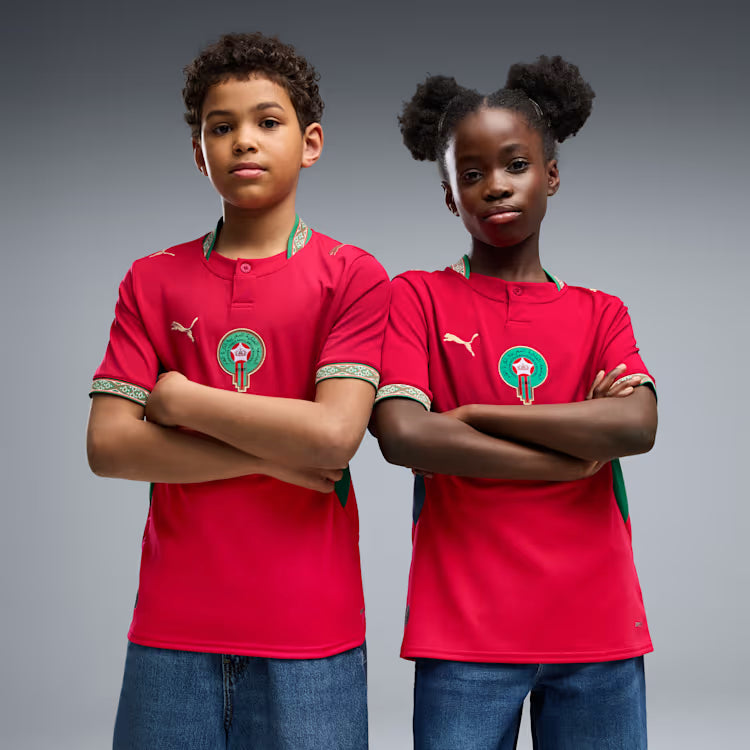 Morocco Kids' Home Jersey — Red