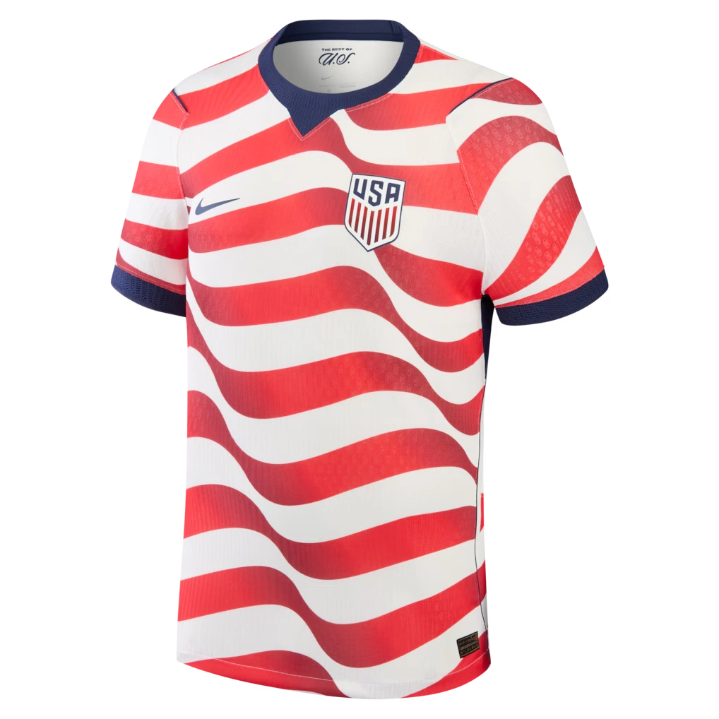 USA Home Jersey — White-Red