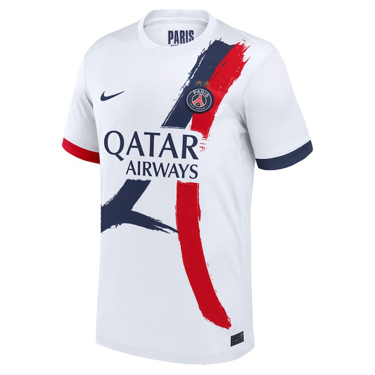 Maillot PSG Back 2 Back Extérieur — Blanc 2 étoiles