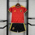 Kids' Belgium Home Jersey — Red