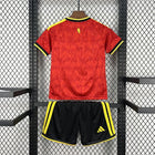 Kids' Belgium Home Jersey — Red